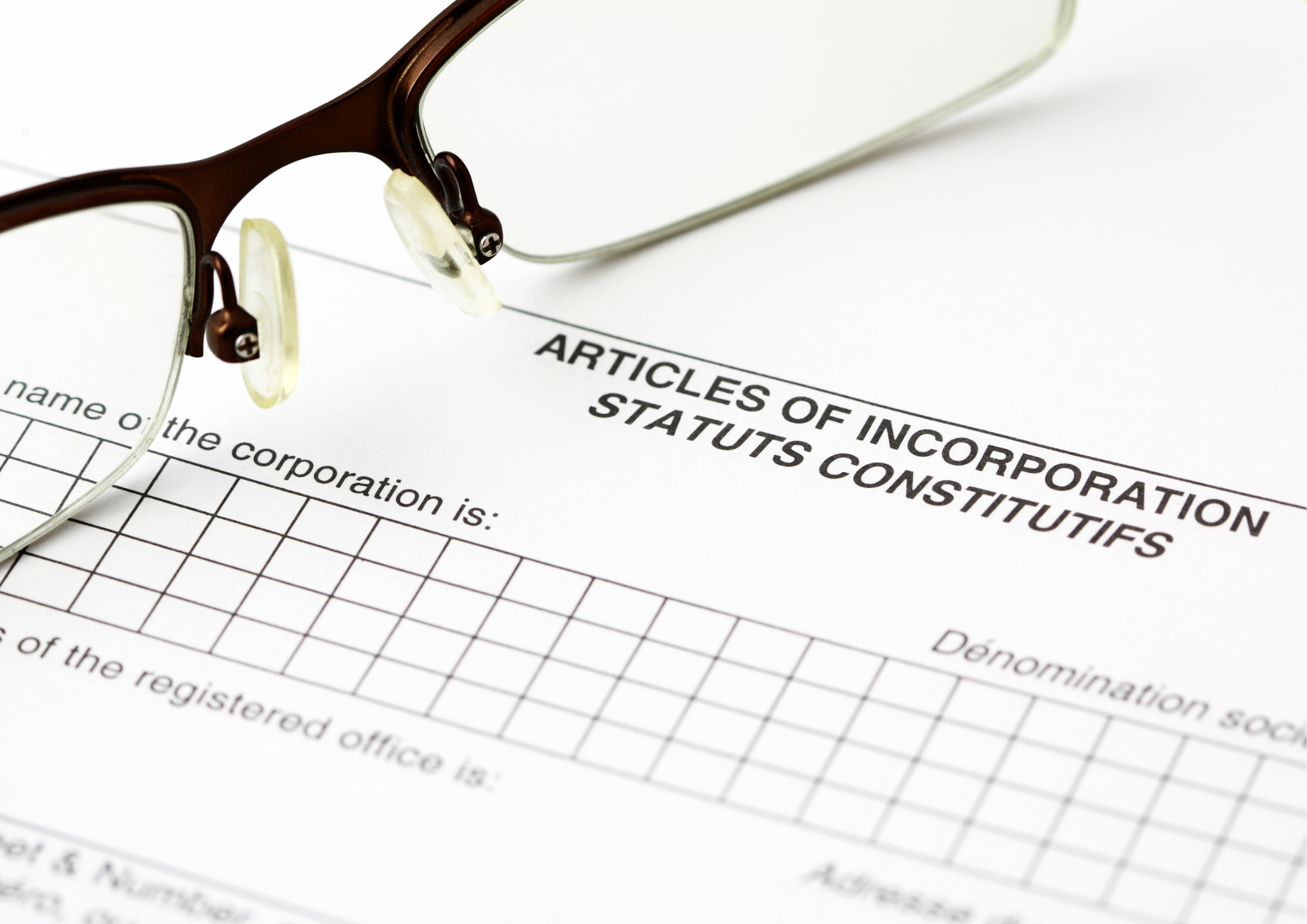 Articles of Incorporation Template