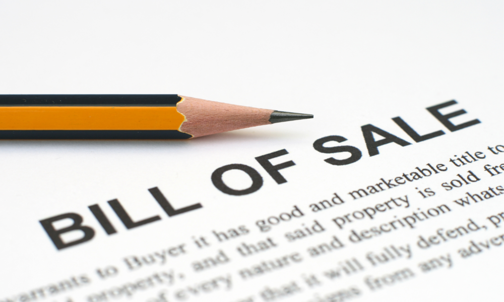 Bill of Sale Template