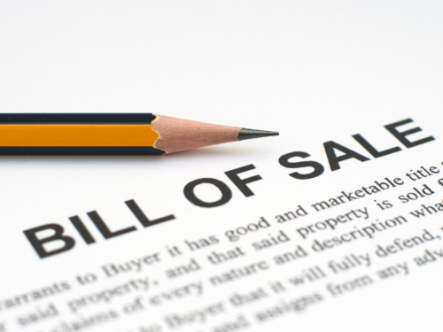 Bill of Sale Template