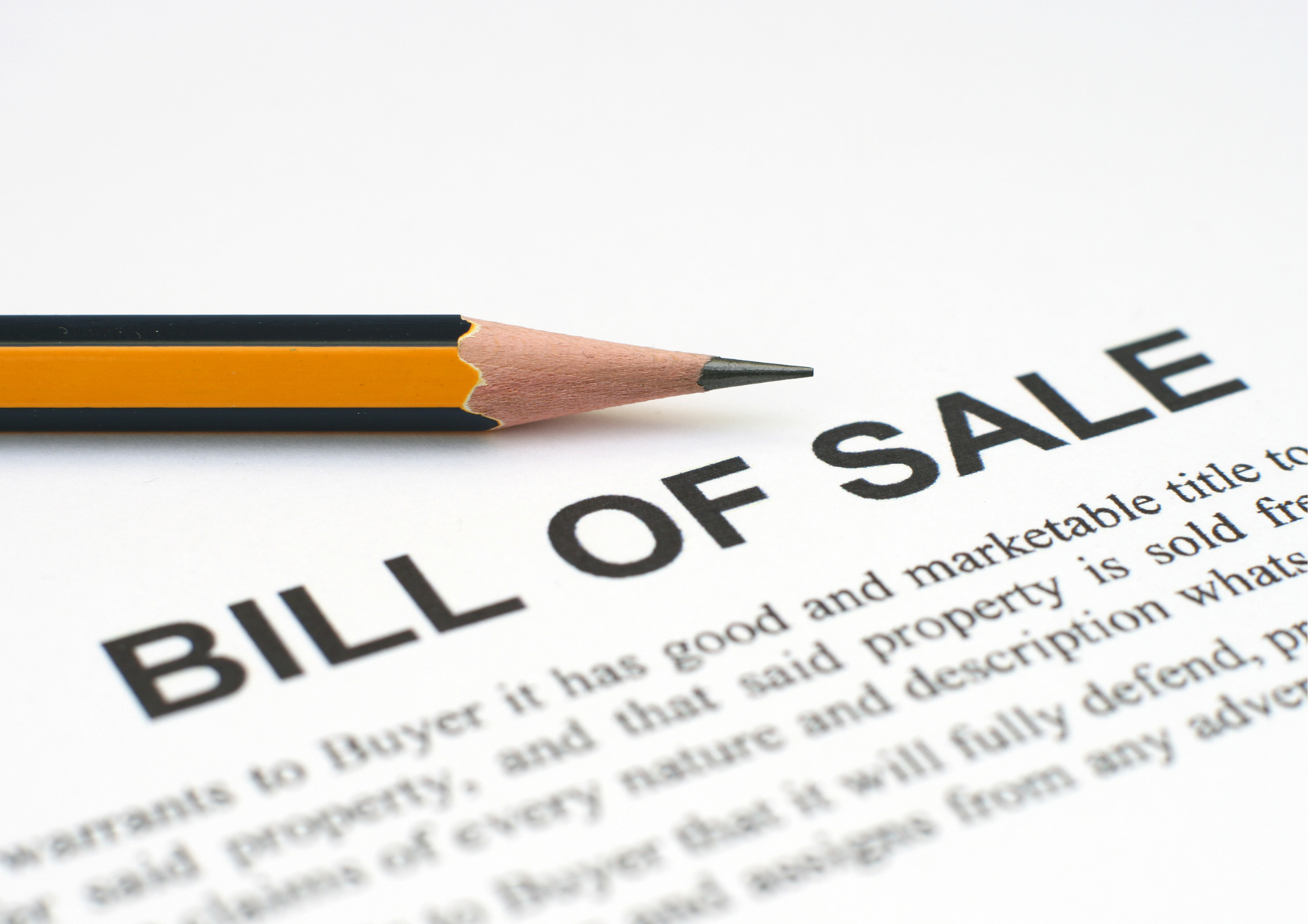 Bill of Sale Template