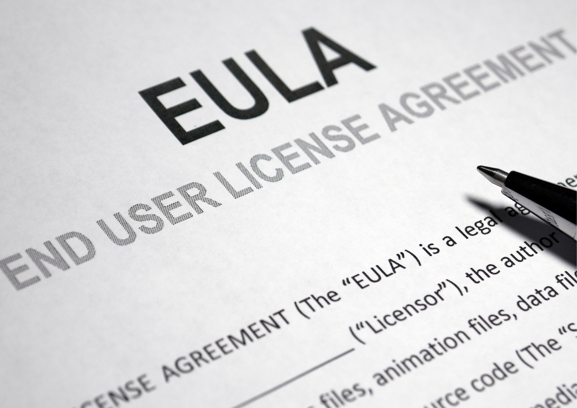 EULA Template (End User License Agreement)