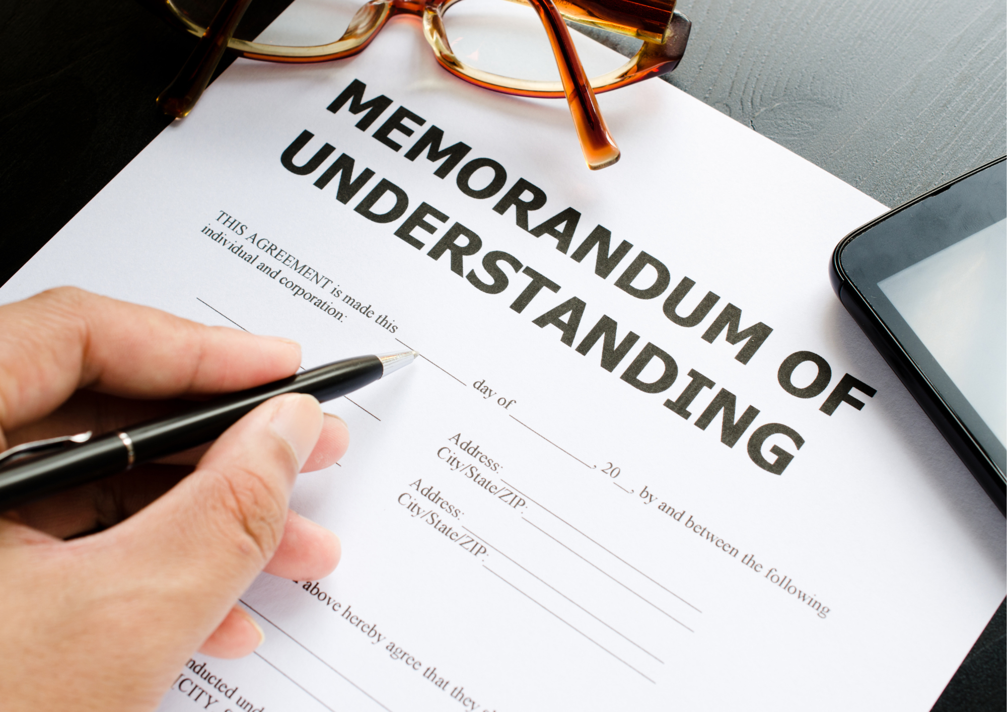 Memorandum of Understanding Template