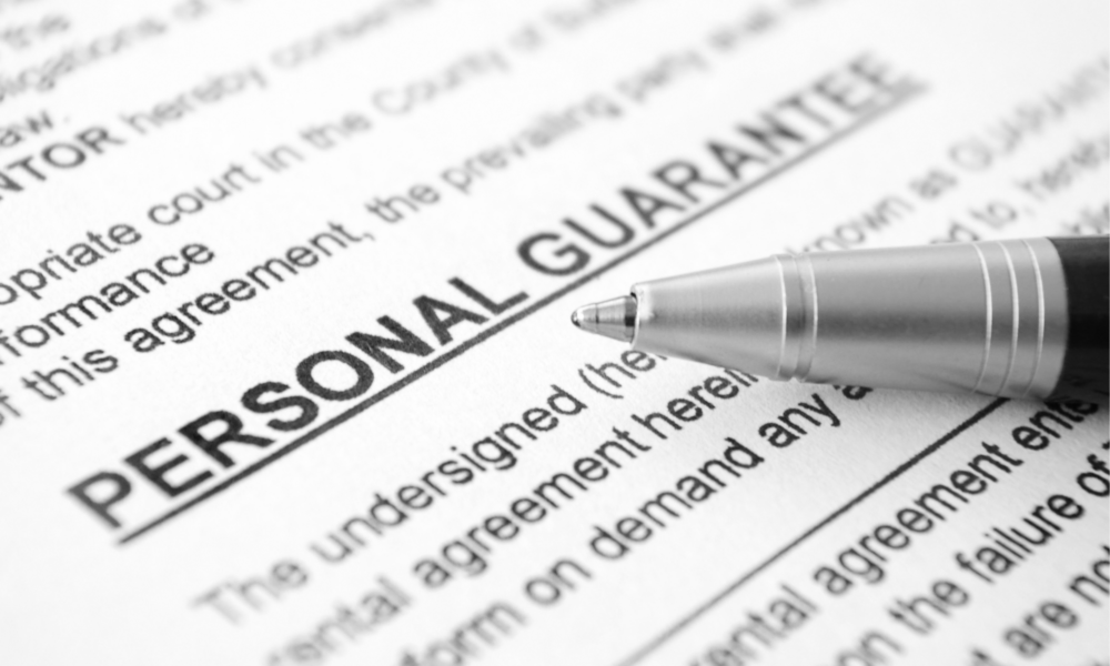 Personal Guarantee Template