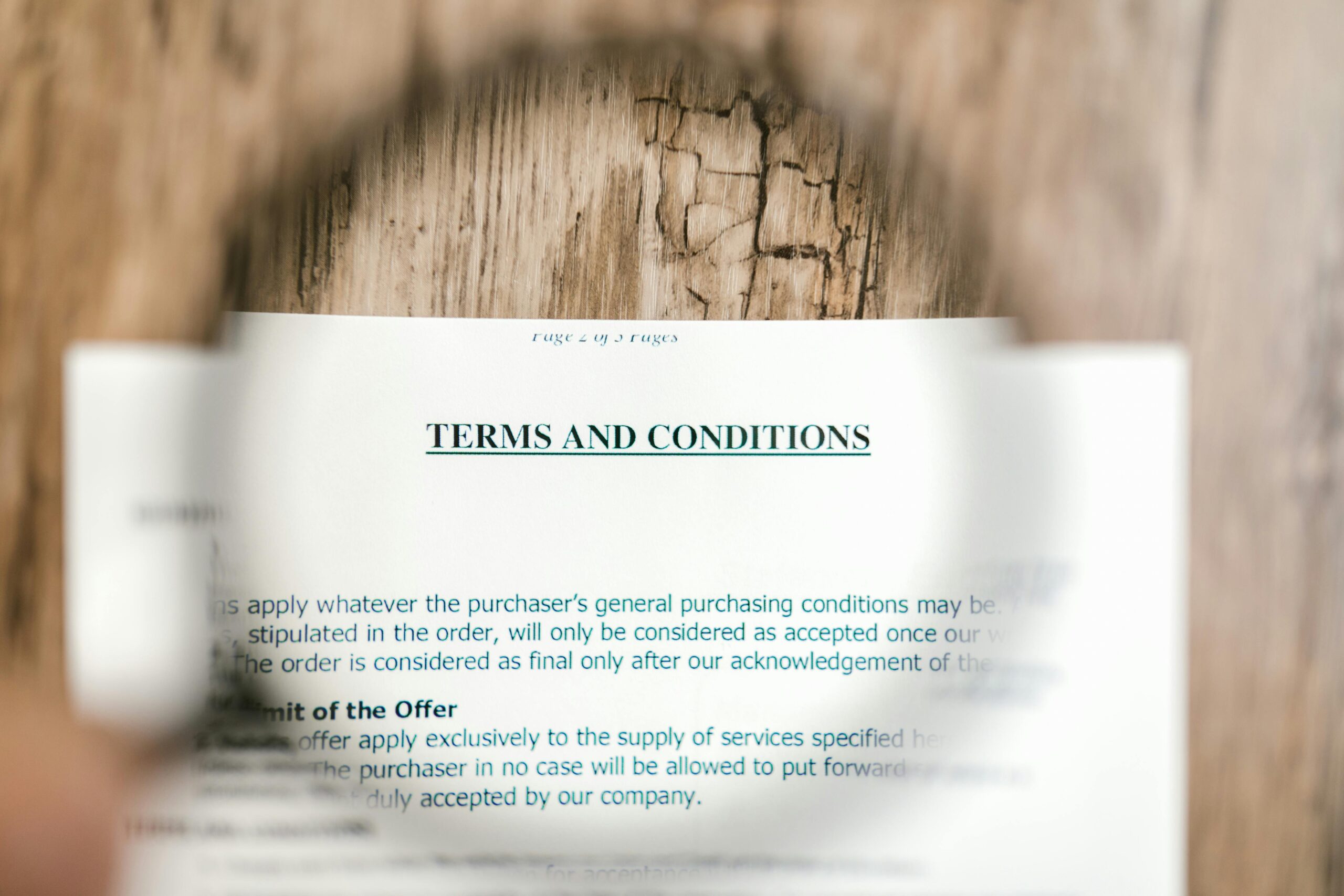 Terms & Conditions Template