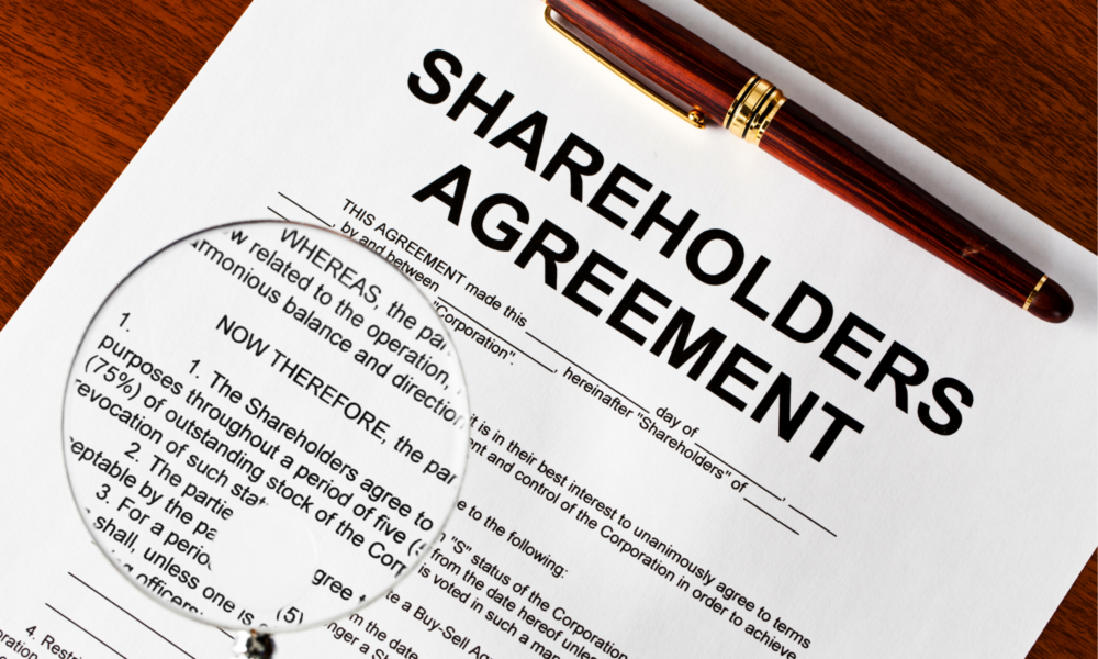 Shareholder’s Agreement Template