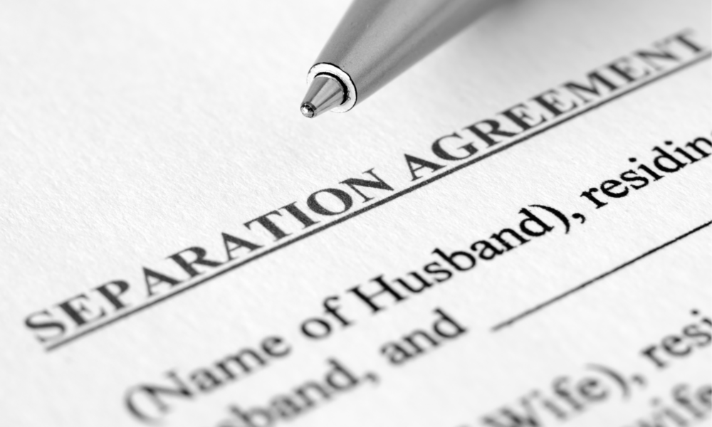 Separation Agreement Template