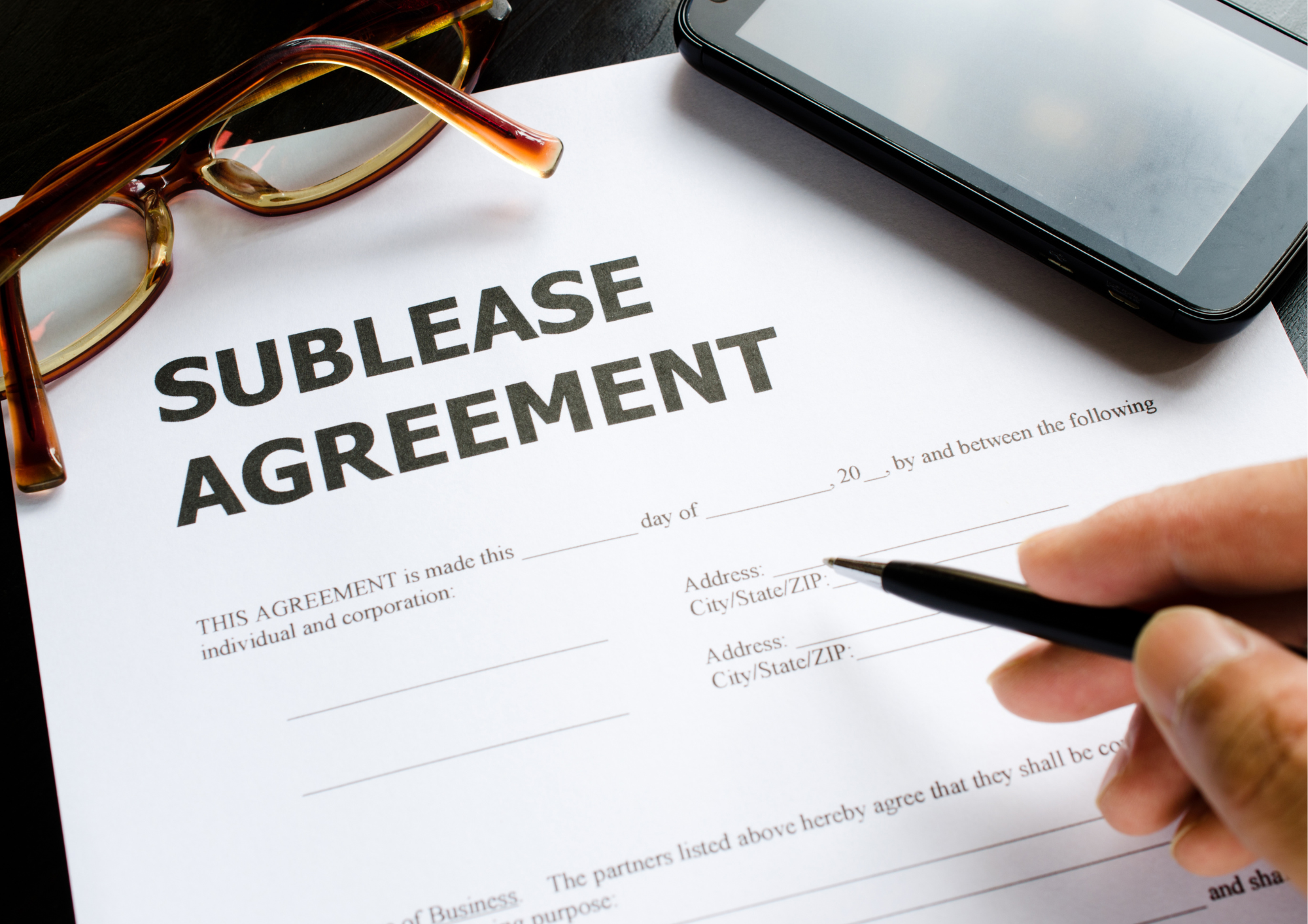 Sublease Agreement Template