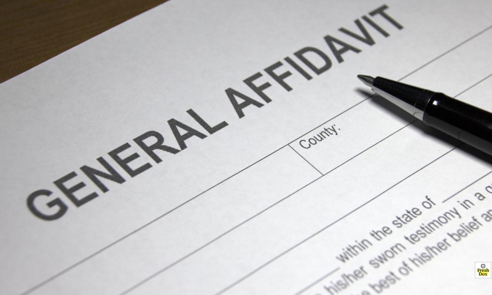 General Affidavit Template