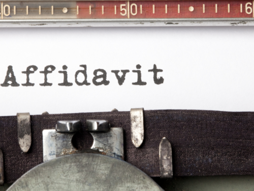 Gift Affidavit Template