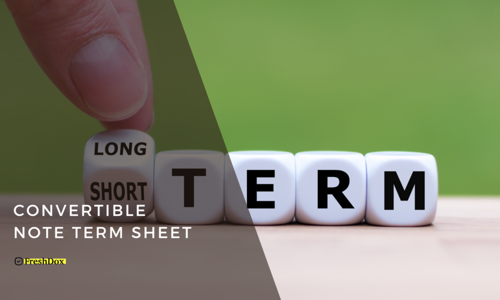 Convertible Note Term Sheet Template: Essential Guide for Startup Funding