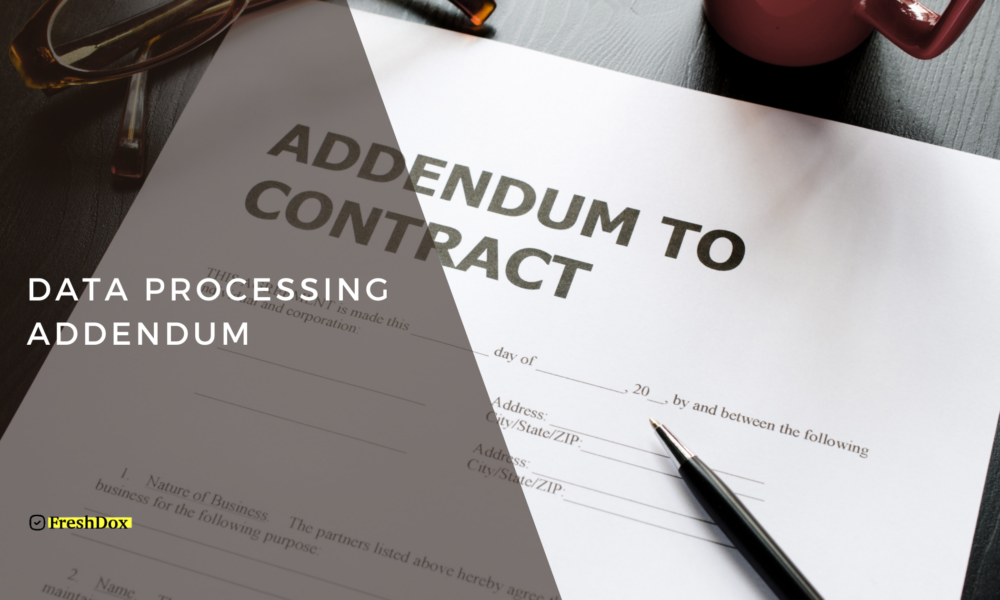 Data Processing Addendum Template