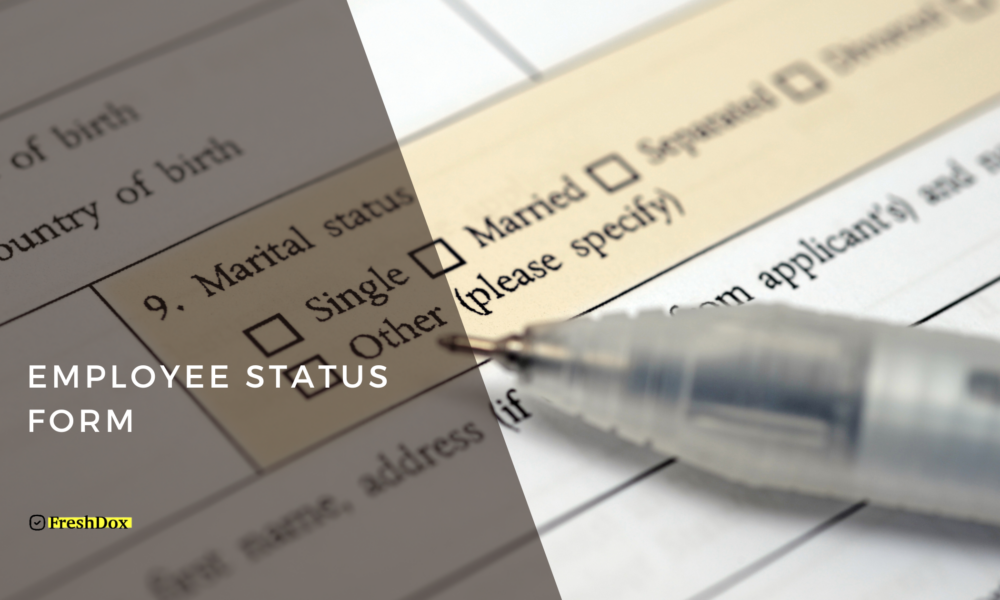 Employee Status Change Form Template