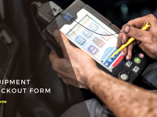 Equipment Checkout Form Template