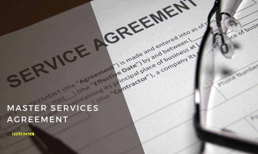 Master Services Agreement Template