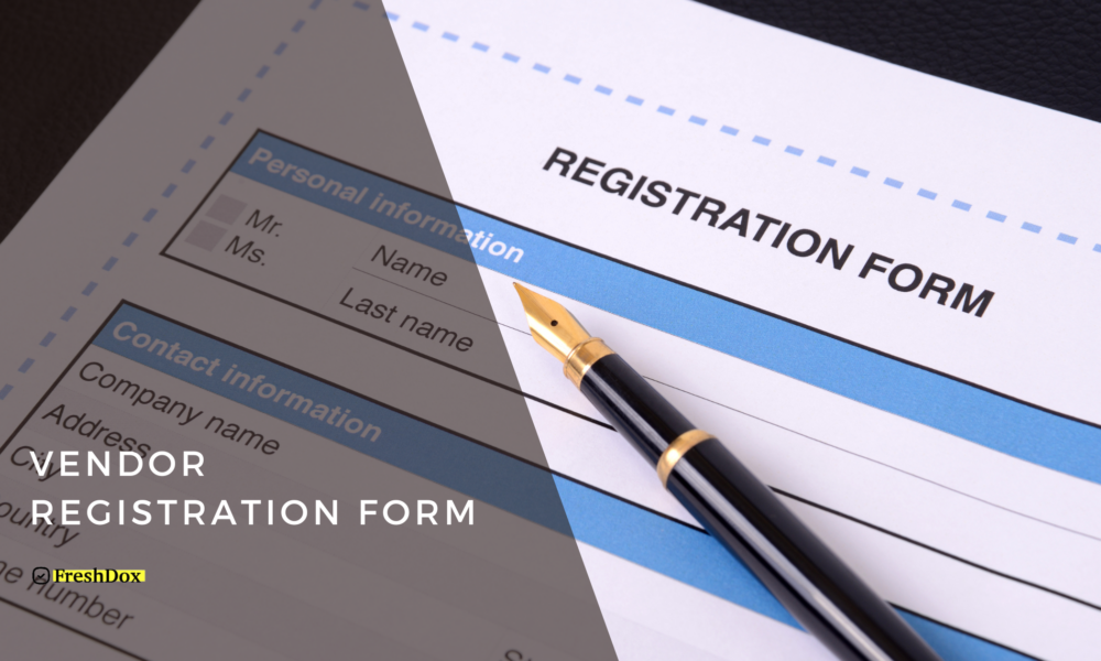 Vendor Registration Form Template (Word & PDF)