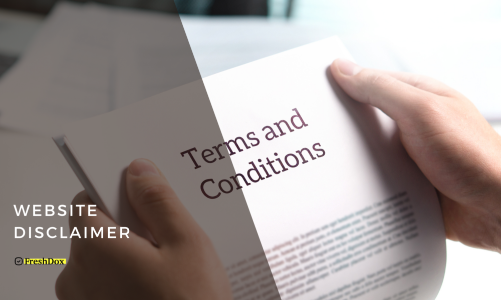 Website Disclaimer Template (Word & PDF)